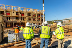 workers supervising the construction of a hotel in cartersville georgia